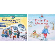 İş Bankası Kültür Yayınları Dünyayı Öğreniyorum – Demiryolu ve Trenler + 1 Kitap (Set)