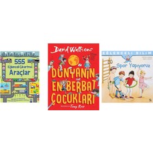 İş Bankası Kültür Yayınları 555 Eğlenceli Çıkartma - Araçlar + 2 Kitap (Set)