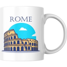 Taketshirt Roma Baskılı Kupa Bardak Hediyelik Çay Kahve Kupası Coffee Mug