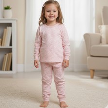 Bebolly Uzun Kollu Mevsimlik Pamuklu Çocuk Pijama Takımı Baskı Desenli