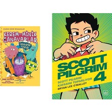 İş Bankası Kültür Yayınları Kerem ile Minik Canavarlar – Canavarlar Firarda + 1 Kitap Daha (Set)