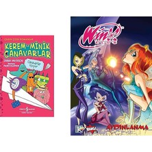 İş Bankası Kültür Yayınları Kerem ile Minik Canavarlar - Canavarlar Uçuyor + 1 Kitap Daha (Set)