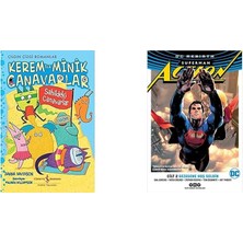 İş Bankası Kültür Yayınları Kerem ile Minik Canavarlar - Sahildeki Canavarlar: Çılgın Çizgi Romanlar + 1 Kitap Daha (Set)