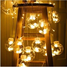 PremiumPort Dekoratif Işıklı Top Saçak Ip Günışığı Perde LED Aydınlatma