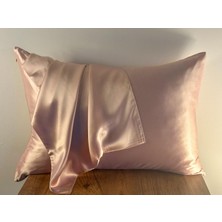 ICON SILK 'Sleep & Glow' %100 Saf İpek Fermuarlı Yastık Kılıfı (Rose Shadow)