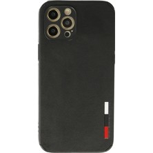 Ismiyl  iPhone 12 Pro Kılıf Loop Deri Silikon - Siyah 255669