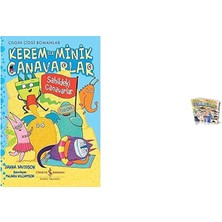 İş Bankası Kültür Yayınları Kerem ile Minik Canavarlar - Sahildeki Canavarlar: Çılgın Çizgi Romanlar + 1 Kitap Daha (Set)