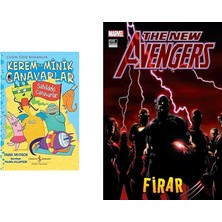 İş Bankası Kültür Yayınları Kerem ile Minik Canavarlar - Sahildeki Canavarlar: Çılgın Çizgi Romanlar + 1 Kitap Daha (Set)