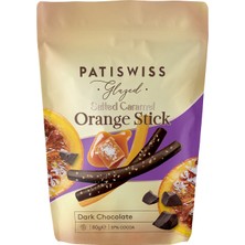 Patiswiss Tuzlu Karamel Parçacıklı Bitter Çikolata Kaplı Portakal Çubuğu, 80G