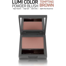 Alix Avien Yoğun Pigmentli Ultra Ince Ipeksi Dokulu Pudra Allık - Lumi Color Powder Blush 154 Tempting Brown