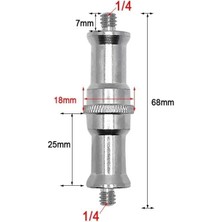 Andoer Oem Marka SC06 1/4 - 1/4  Çift Taraflı Bağlantı Vidası