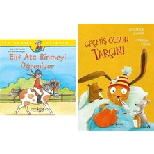 İş Bankası Kültür Yayınları Elif Ata Binmeyi Öğreniyor (Ciltli): Ilk Okuma Kitabım + 1 Kitap (Set)