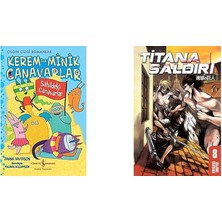 İş Bankası Kültür Yayınları Kerem ile Minik Canavarlar - Sahildeki Canavarlar: Çılgın Çizgi Romanlar + 1 Kitap Daha (Set)