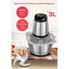Özbience 3 Litre Paslanmaz Çelik Çok Amaçlı Mutfak Doğrayıcı