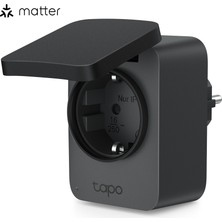 Tp-Link Tapo P410M | Matter Sertifikalı Akıllı Dış Mekan Wi-Fi Priz | Enerji Izleme ve Güneş Paneli Takibi | IP54 Su Geçirmez | Sesli Kontrol | Zamanlama ve Evde Yok Modu | 10 Kat Uzun Röle Ömrü
