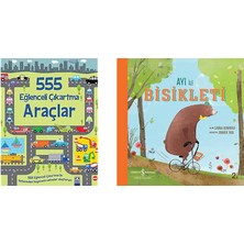 İş Bankası Kültür Yayınları 555 Eğlenceli Çıkartma - Araçlar + 1 Kitap (Set)