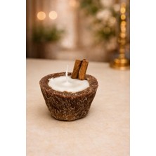 Kahve Kokulu Hindistan Cevizi Şeklinde Dekoratif Kahve Kokulu Mum