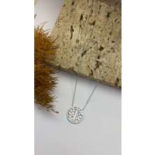 Daniel Angelson Hayat Ağacı Gümüş  Taşlı Kolye