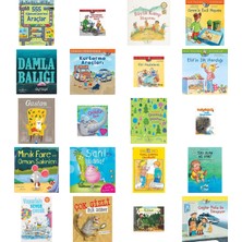 İş Bankası Kültür Yayınları 555 Eğlenceli Çıkartma - Araçlar + 19 Kitap (Set)