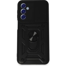 Ismiyl  Samsung Galaxy M34 5g Kılıf Pars Lens Yüzüklü Silikon - Siyah 255669