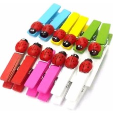 Ne Verelim Size 12'li Uğur Böcekli Mini Sunum Mandal ROYALEKS-MLN-30280