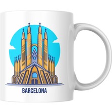 Taketshirt Barcelona Baskılı Kupa Bardak Hediyelik Çay Kahve Kupası Coffee Mug