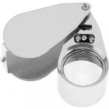 PremiumPort Mini LED Işıklı Çelik Büyüteç, Detaylı ve Net Görüntü Sağlar