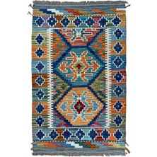 Cicim Halı El Dokuma Etnik Kilim 63X101 cm