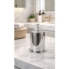 Hızır Krom Renk, Pirinç Pamukluk, Ağır Pirinç, Dekoratif & Lüks Banyo Aksesuarı