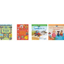İş Bankası Kültür Yayınları 555 Eğlenceli Çıkartma - Araçlar + 3 Kitap (Set)