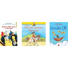 İş Bankası Kültür Yayınları Akkuzu Karakuzu ve Kargalar: Ilk Okuma Kitapları + 2 Kitap (Set)
