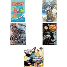 İş Bankası Kültür Yayınları Kerem ile Minik Canavarlar - Canavarlar Havuzda + 4 Kitap Daha (Set)