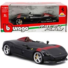 Sunman Bburago 1:24 Ferrari Monza Sp1 Siyah Metal Model Araba