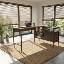 Lagomood Modulago Ofis Masa Takımı Antrasit Ceviz