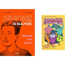Alfa Yayınları Simone De Beauvoir (Çizgi Roman): Rahatsızlık Veren Genç Kız + 1 Kitap Daha (Set)