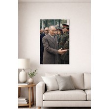 Arvion Mustafa Kemal Atatürk – Orduyla Selamlaşma Cam Tablo
