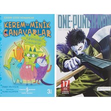 İş Bankası Kültür Yayınları Kerem ile Minik Canavarlar - Karanlıktaki Canavarlar: Çılgın Çizgi Romanlar + 1 Kitap Daha (Set)