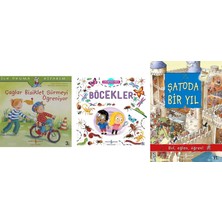 İş Bankası Kültür Yayınları Çağlar Bisiklet Sürmeyi Öğreniyor: Ilk Okuma Kitabım + 2 Kitap (Set)
