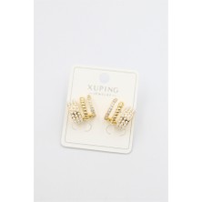 Royaleks Incili Halka Küpe - Altın