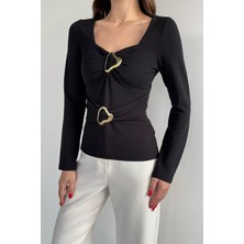 Gülseli Kadın Tokalı Bluz P-00020352