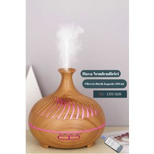 PremiumPort Aromatik Oda Kokusu ve Nemlendirici, 7 LED Işık, 550 Ml, Kahve Aroması