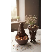 Globelux Dekoratif Cüce Temalı Sunum Tabakları 2'li Set Ebatı 17X22
