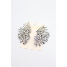 Royaleks Taşlı Küpe - Siyah