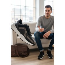 Enoch Erkek Sneaker - Yüksek Esnek Tabanlı Şehir Şıklığı ve Konfor Odaklı Bağcıklı Yürüyüş Ayakkabısı