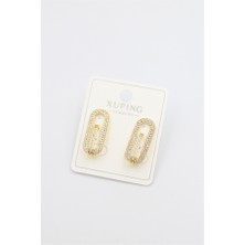 Royaleks Taşlı Küpe - Altın