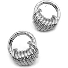 Royaleks Metal Küpe - Gümüş