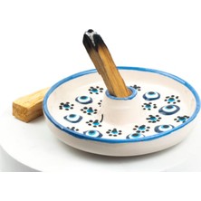 Mistikhane Nazar Boncuklu- Ritüel-Tütsü Başlangıç Seti-5 (1 Ad. Seramik Tütsülük + 20 Gr. Palo Santo Ağaç Tütsü+20 Gr. Sandal Ağaç Tütsü)