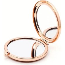 Sesengo Promosyon Yuvarlak Cep Aynası Rose Renk