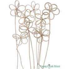 Yapay Çiçek Sitesi Kuru Çiçek Lata Kalın Ay Çiçeği 45 cm 9lu