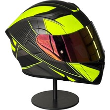 Scharf 902 Çene Açılır Motosiklet Kaskı – Güneş Gözlüklü (Rosepink Vizörlü) MX2YELLOW